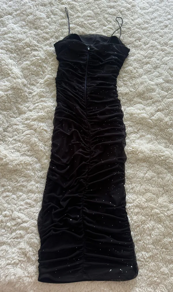 B Darlin Sparkly Midi Dress - Image 2