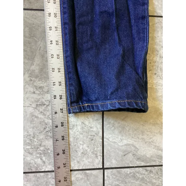 Levis Premium 501 Original Fit Dark Wash Straight Leg Jeans 12501-0378 W25 L30 - Image 4