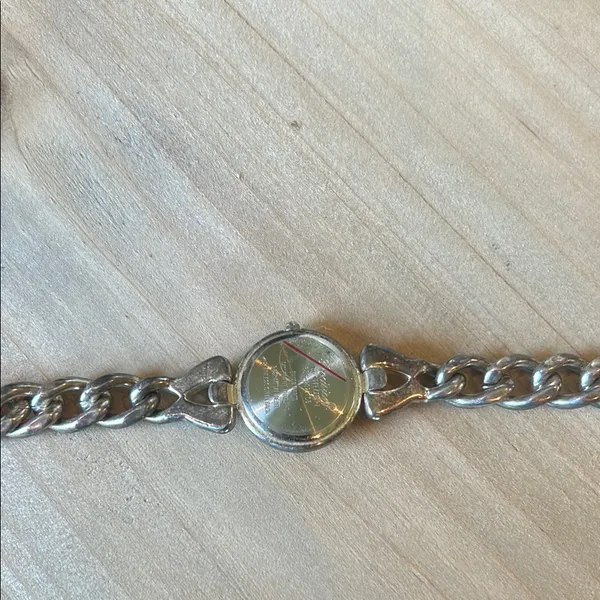 Precision by Gruen Swiss Made Vintage Silver Chain Link Watch - Image 5
