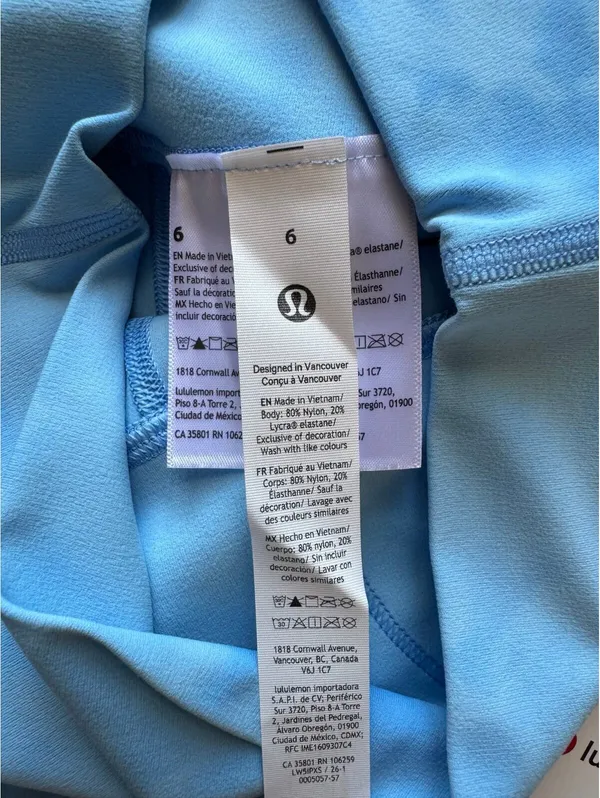 Lululemon Align High-Rise 25” Smoothie Wash Blueberry Size 6 NWT - Image 6