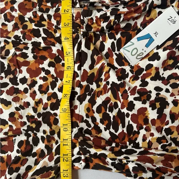 Zoe + Phoebe Women's Leggings Leopard Animal Print XL - Image 5
