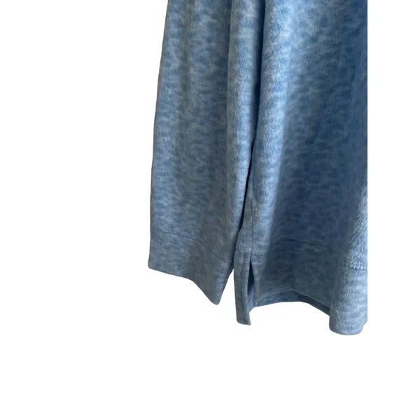 Jaclyn Intimates‎ Women Pajama Set L Blue Snowflake Long Sleeve Cozy Lounge - Image 3