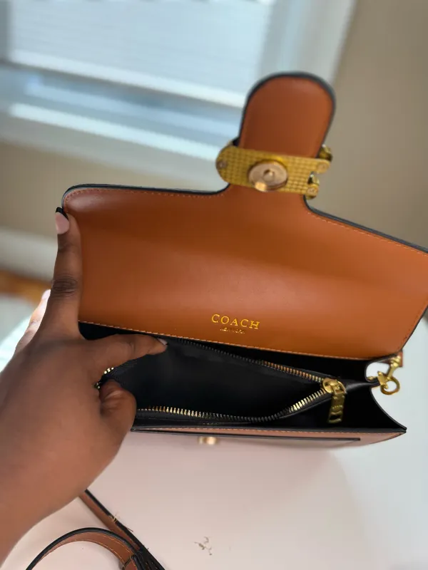 Coach Brown Shoulder Bag Leather - Image 8