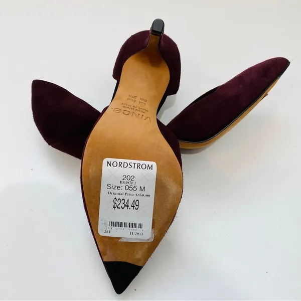Vince Maroon leather heels - Image 4