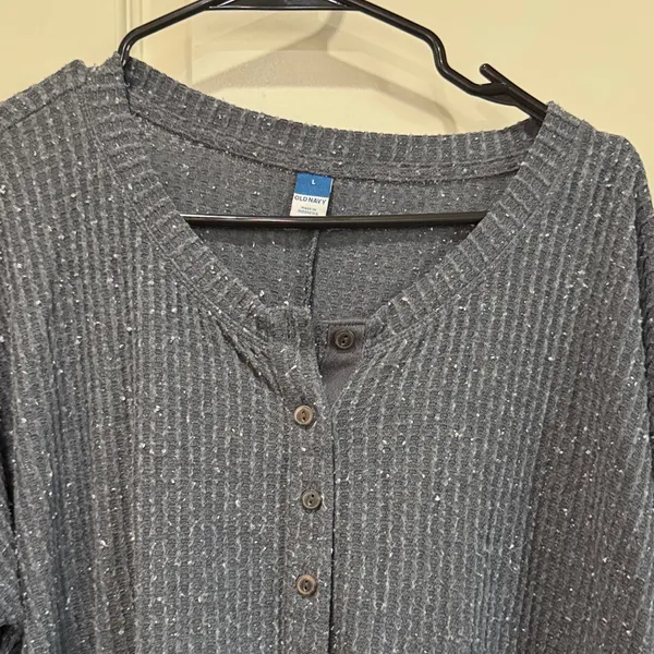Old Navy Dark Gray Long Sleeve Top / M62 - Image 2