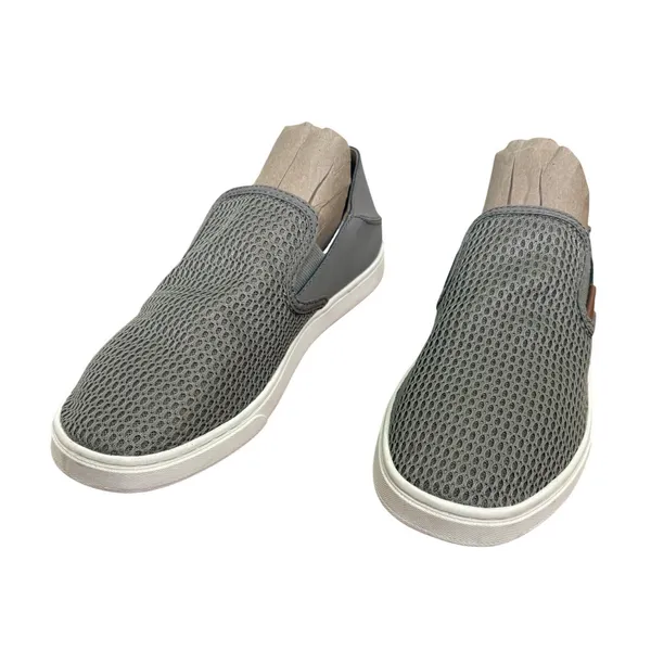 Olukai Pehuea Green Gray Mesh Slip On Sneakers Women Shoes Drop In Heel size 8 - Image 3