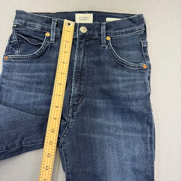Citizens of Humanity Chrissy Ultra High Rise Skinny Jeans Dark Blue Size 25 - Image 7