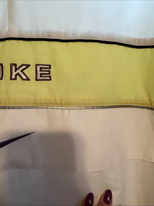 Vintage y2K Nike White Windbreaker Jacket - Image 6