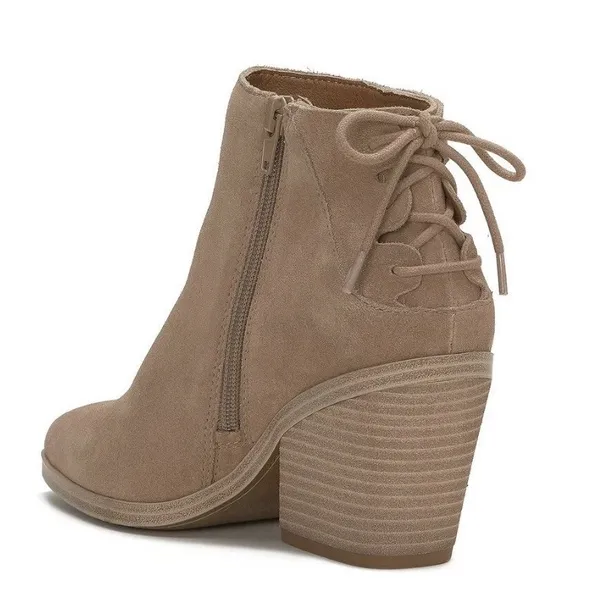 Lucky Brand Women's Mikasi Lace-Up Bootie Ankle Boot, Tawny Brown Size 10 - Image 2