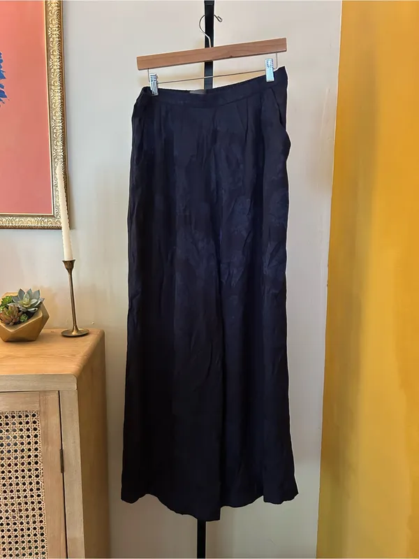 Anthropologie Floral Jacquard Wide Leg Pants & Cropped Tank Top Set‎ NEW Size 12 - Image 10