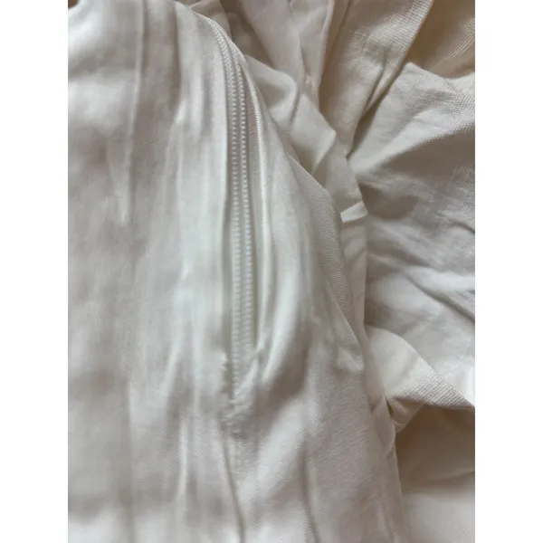 Lulus Poised in Positano‎ One Shoulder Dress Womens XS White Midi Slit - Image 8