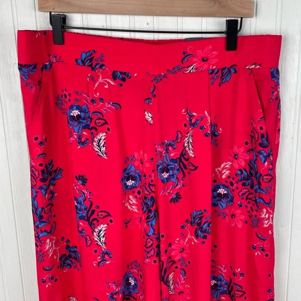 NEW Torrid High-Rise Pull-On Wide-Leg Pant Lollipop Print Size 1 Bohemian Floral - Image 5