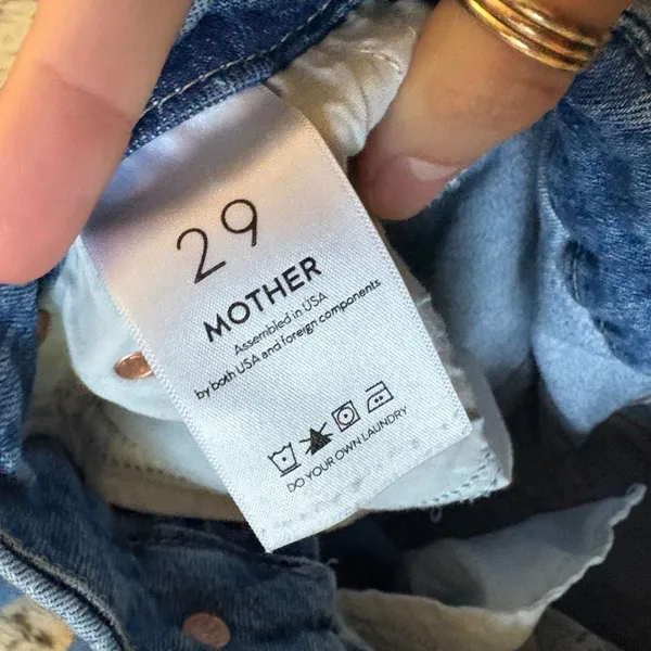 MOTHER High Waisted Looker Ankle Fray In Spice It‎ Up Size 29 - Image 4