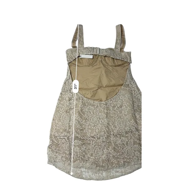 Rumored Loverboy Mini Dress Cream Lace‎ MEDIUM Lacy Feminine Open Back Croquette - Image 9