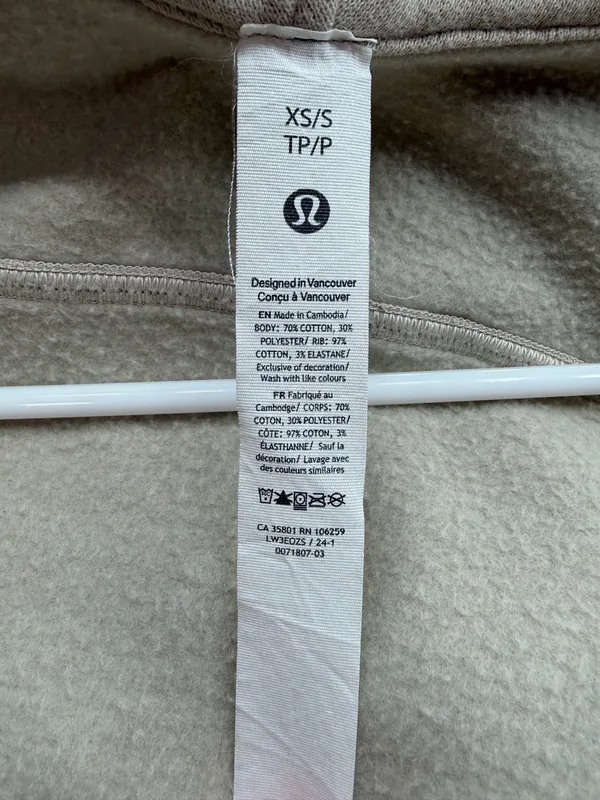Lululemon Scuba Full-Zip Cropped Hoodie - Image 3