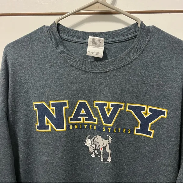 Gildan United States Navy Long Sleeve Tee - Image 5