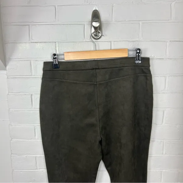 Joan Vass New York Faux Suede Pull On Skinny Pants Size M - Image 6