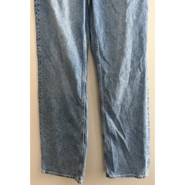 Free‎ People We The Free Tinsley Baggy High Rise Straight Leg Jeans Women's 24 - Image 5