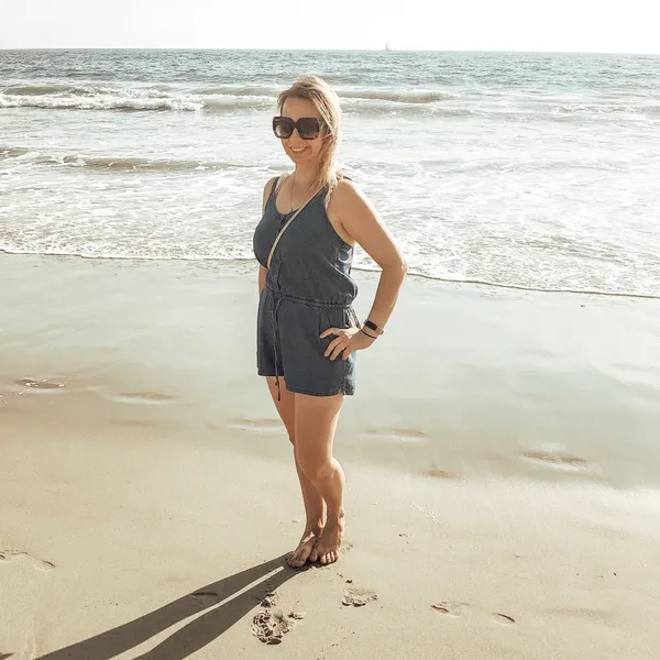 Old Navy Chambray Denim Romper Button Front XS - Image 7