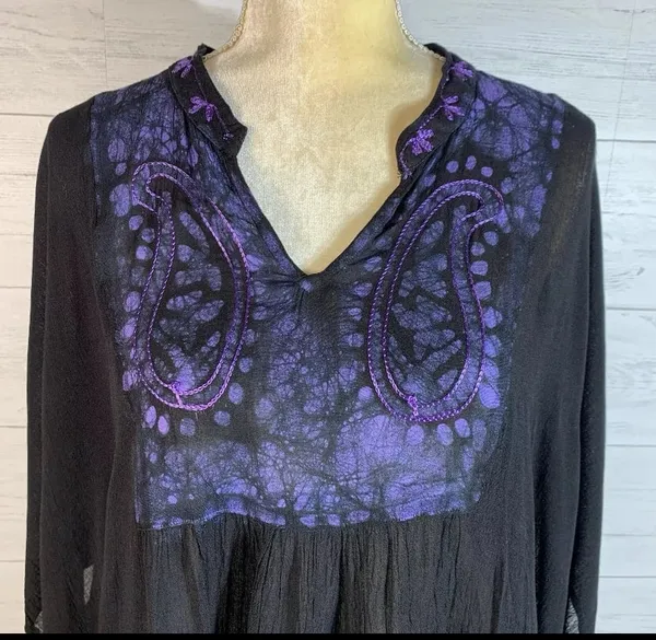 Tamsy tie dye tunic one size womens READ - Image 2