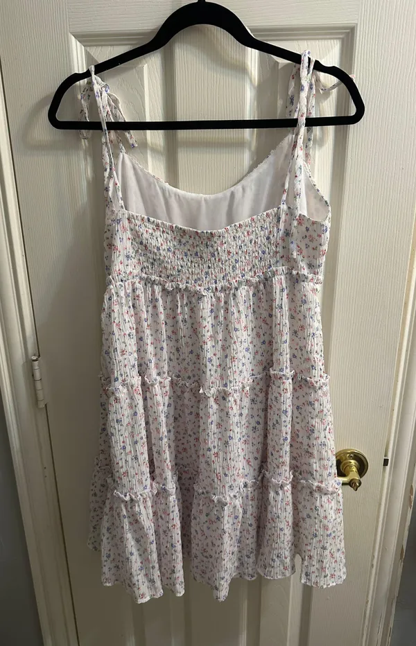White Floral Dress - Image 2