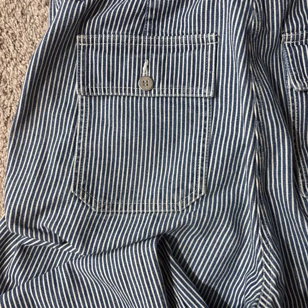 Jones New York Blue and White Striped Jeans - Image 7