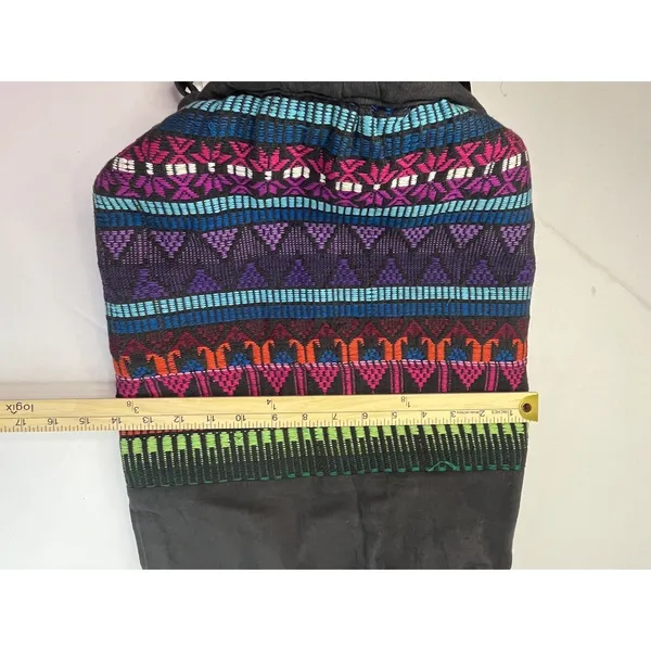 Lightweight Multicolor Boho Hippie Reusable Shopping‎ Backpack Nature Organics - Image 4