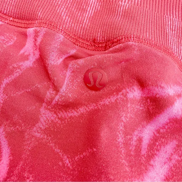 Lululemon Ebb To Street High Rise Tights Leggings: Stone Wash Chianti Red Pink - Image 10
