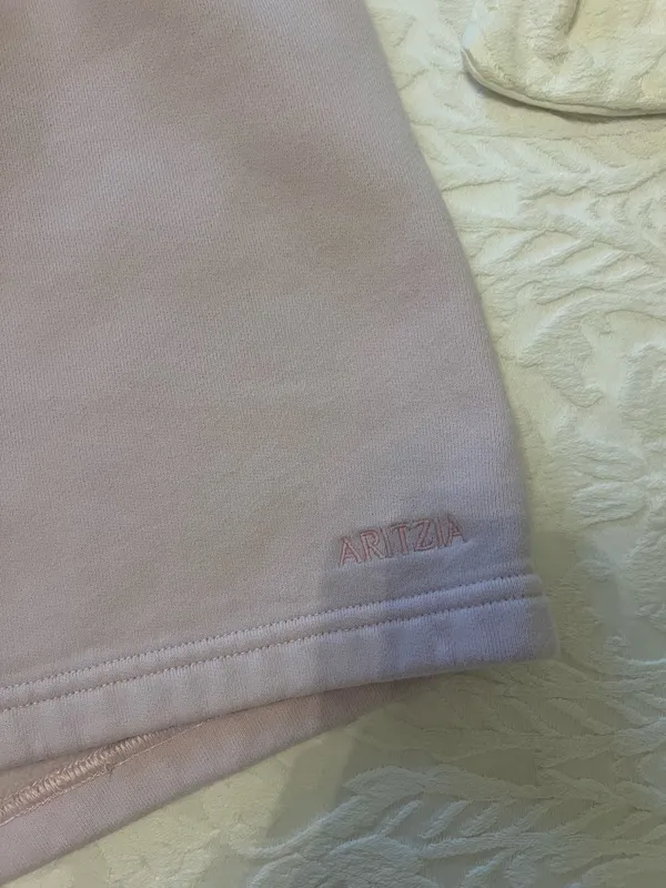 Aritzia Pink Sweat Shorts  - Image 2
