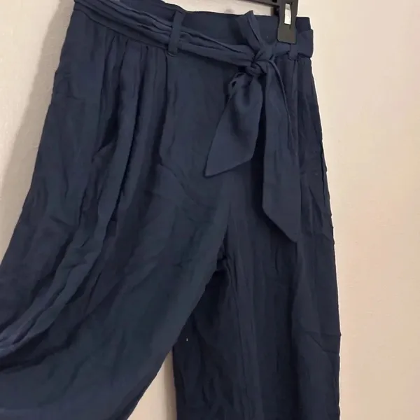 Hollister Co. Ultra High Rise Culottes‎ Pants Navy Size XS Women - Image 7