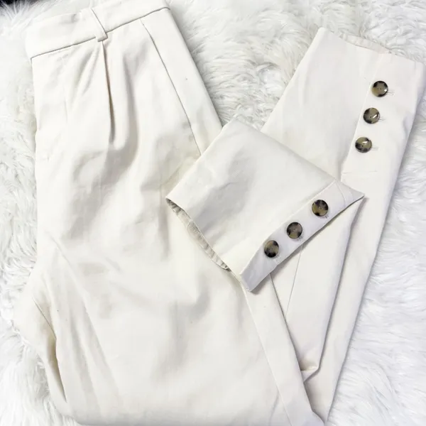 Banana Republic x Harbison Pleated Khaki Dress Pants – Size 2L - Image 3