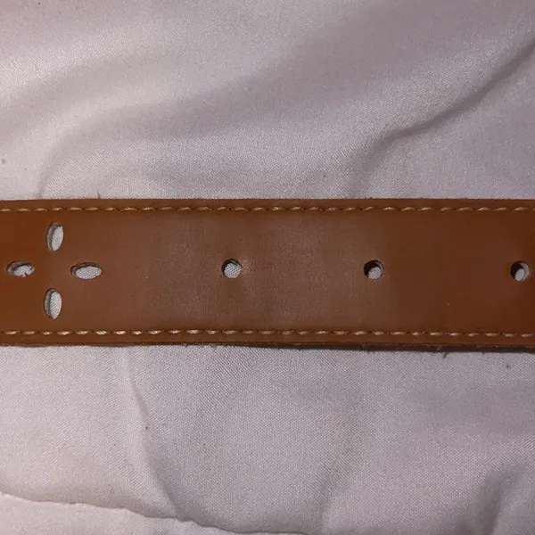 Brown Belt with Cross Cutouts - Image 5