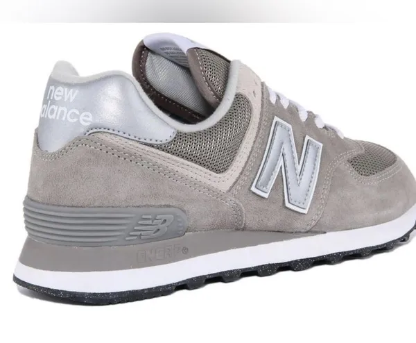 New Balance Classic 574 suede sneakers. Women’s size 8. Gray - Image 5