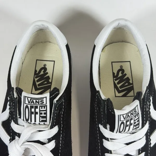Vans Size-6.5 Womens Unisex Sport Low Skate‎ Sneakers Shoes Black/White Retro - Image 6
