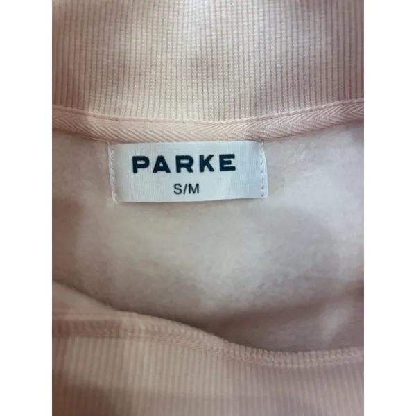PARKE Womens Valentine's Varsity Mockneck Peony & Crimson size Small/Medium New - Image 6