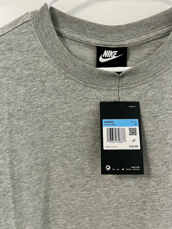 Nike T-Shirt Dress Grey - Image 2
