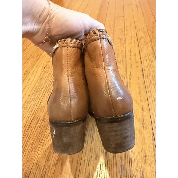 Pikolinos Boots Womens Size 8.5 Brown Leather Chelsea Ankle Block Heel Booties - Image 4