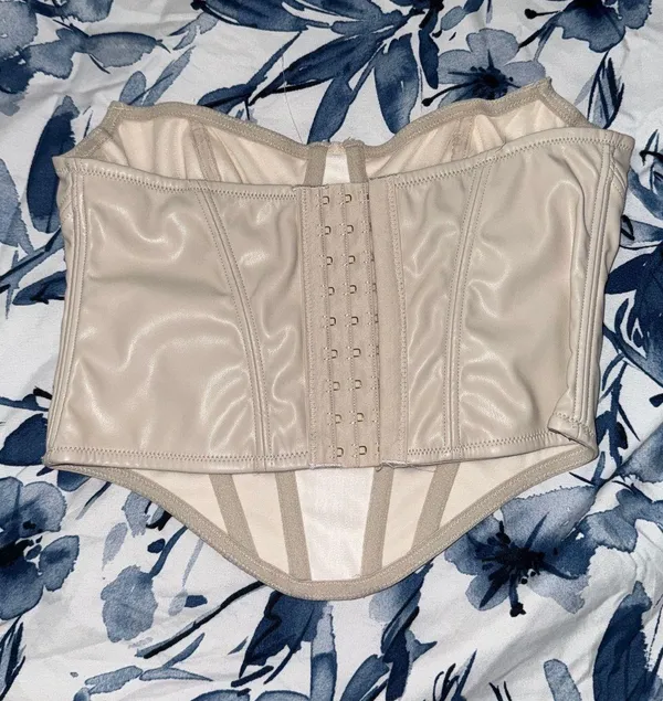 Urban Outfitters Leather Corset Top - Image 2