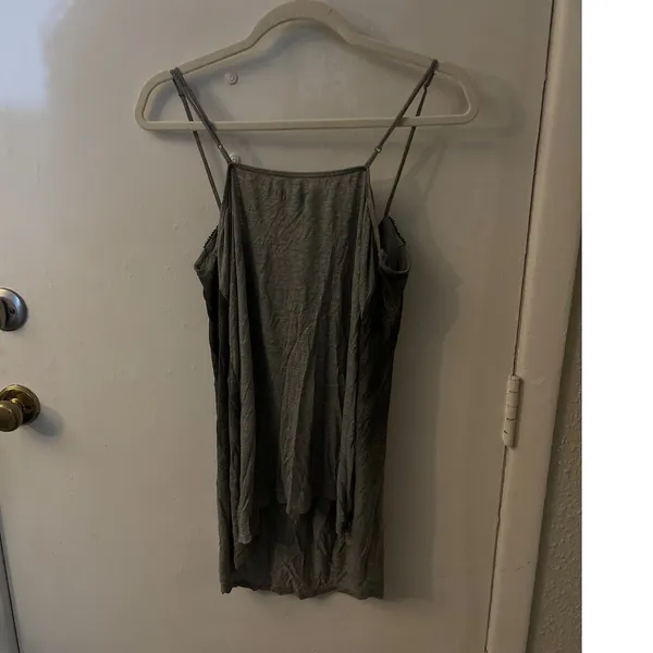 Silence + Noise Sequin Sweetheart Neckline Tank Top L Flaws Rocker Coquette Girl - Image 4