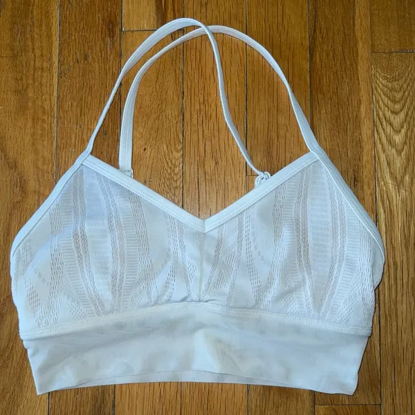 ALO YOGA Aria Sports‎ Bra White Lace size Small - Image 2