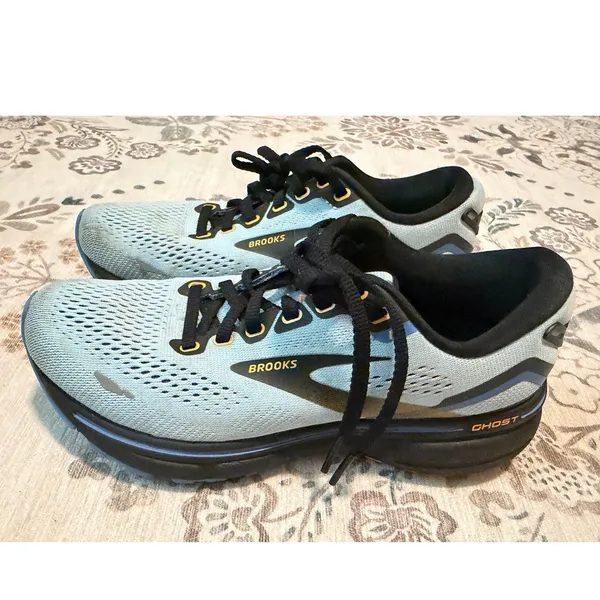Brooks Ghost 15 Women's Running Shoes Size 5.5 Light Blue / Gold Neutral - Image 4