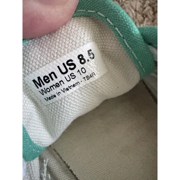 Vans Mint green lace-up sneakers featuring white rubber soles Women’s Size 10 - Image 2
