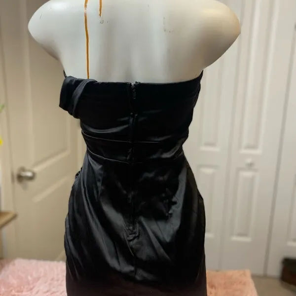 Black formal mini dress Black - Image 3