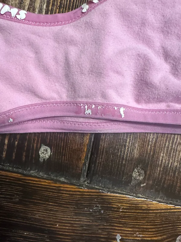 Skims hot pink sports bra size large with skims lettering - Image 4