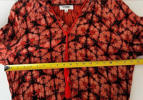Anthropologie Porridge Elisabet Peasant printed Blouse Top long sleeve M - Image 6