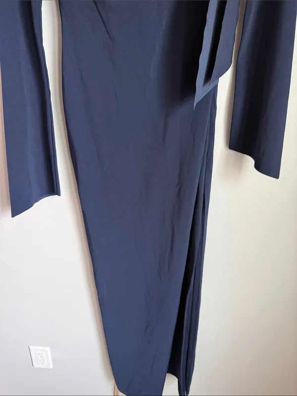 NEW MESHKI Nicola One Shoulder Crepe Maxi Dress Small - Image 6