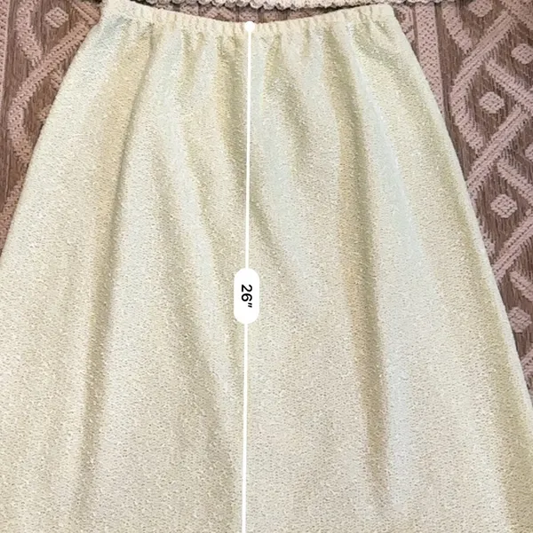Leslie Fay Vintage My Latest 70’s Midi Skirt Top Set Sheer Mint. - Image 12