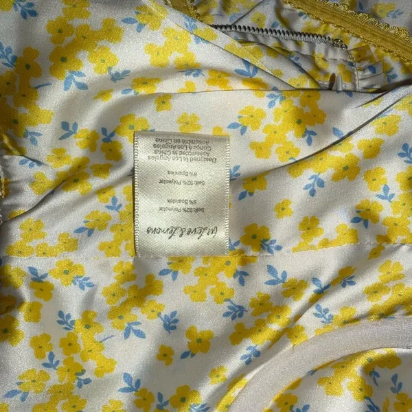 For Love And Lemons Daffodil‎ Bustier Yellow Floral Medium Size Small - Image 5