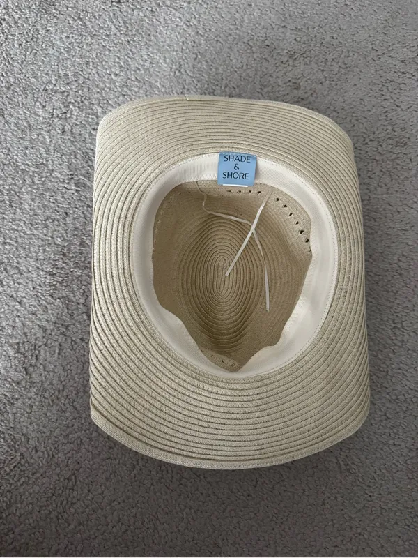 NWOT straw cowboy beach hat - Image 4