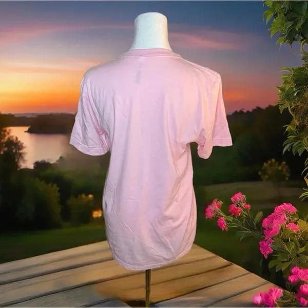 “Prone to Wander” Boho Western Bull Cotton T shirt Women’s Pink Crew Neck - Image 3